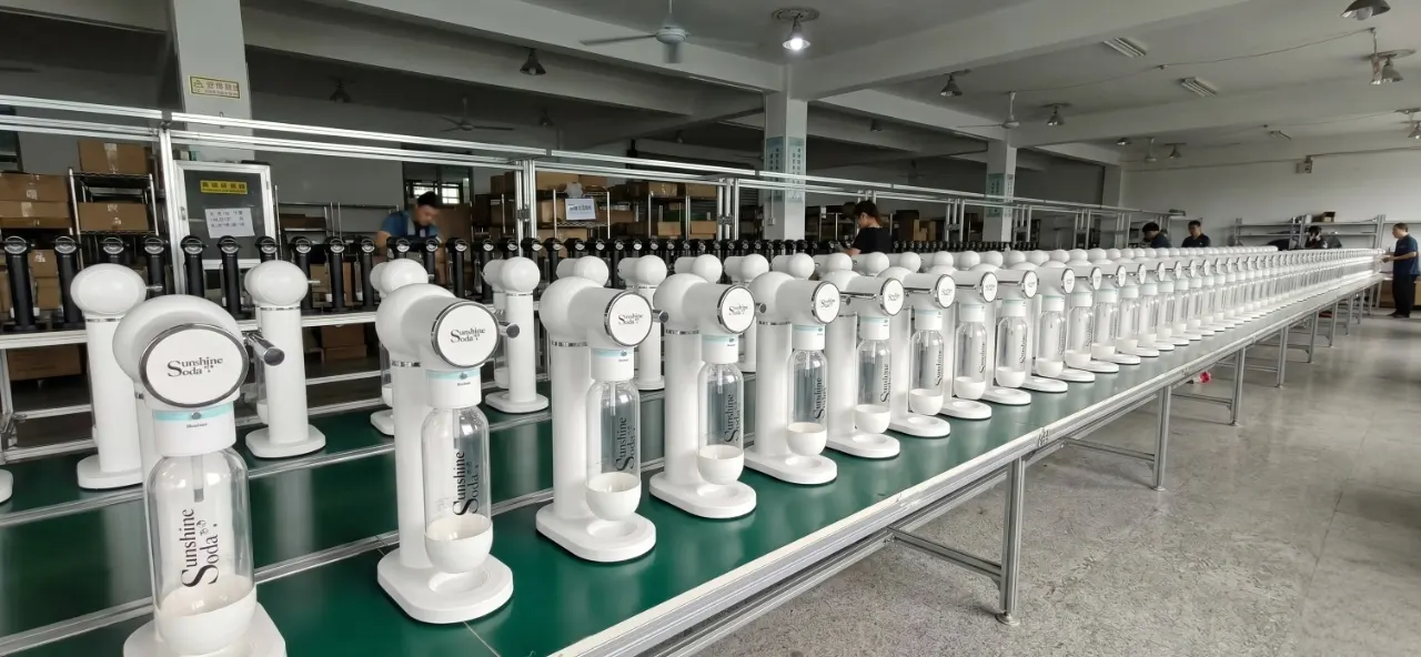 Cheersoda soda maker manufacturing capability in Qingdao factory