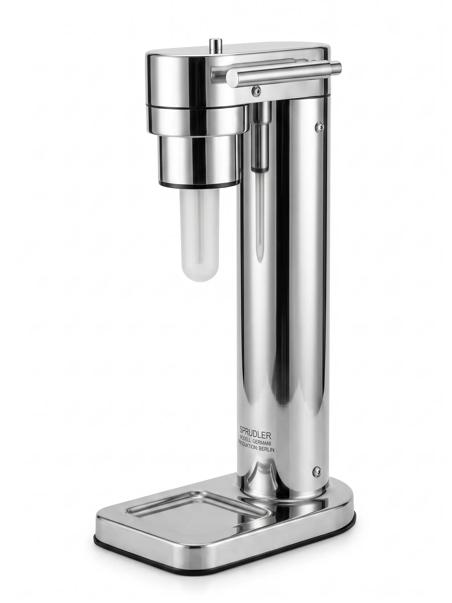 Adjustable carbonation head on G15Pro carbonated drink maker