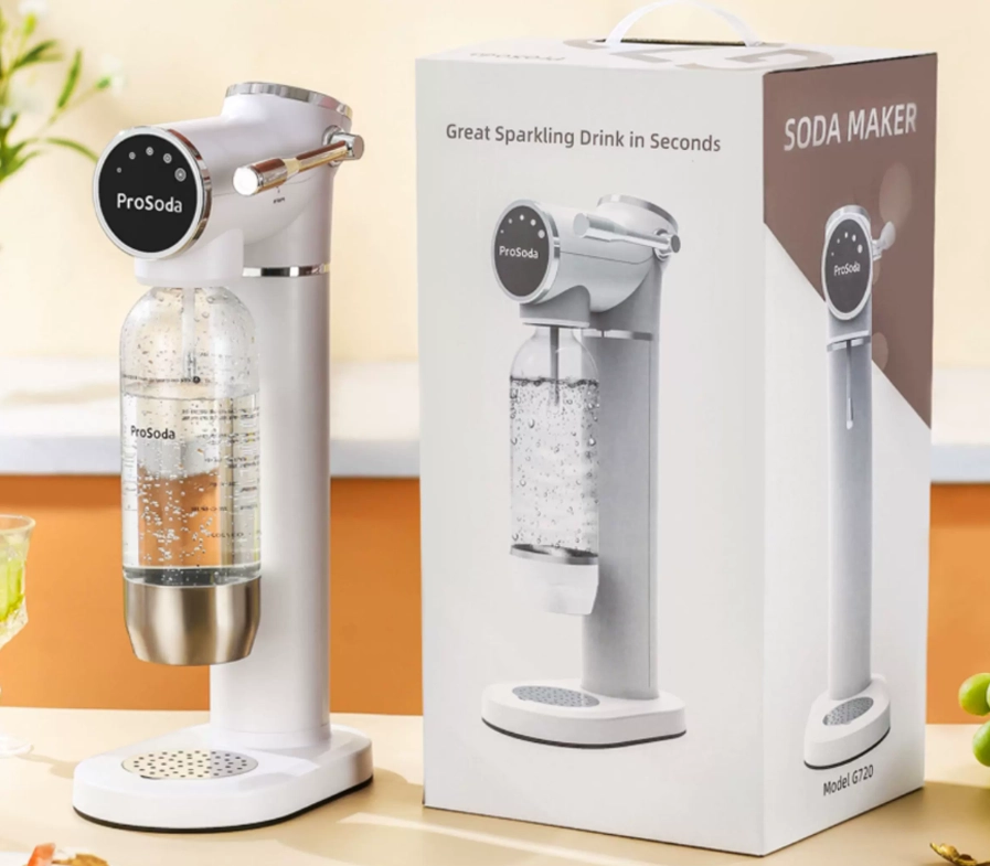 Custom color box packaging for G720 Soda Maker OEM orders