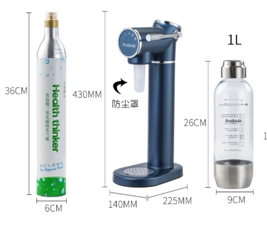 G720 soda maker accessory set with bottle and empty CO2 cylinder options