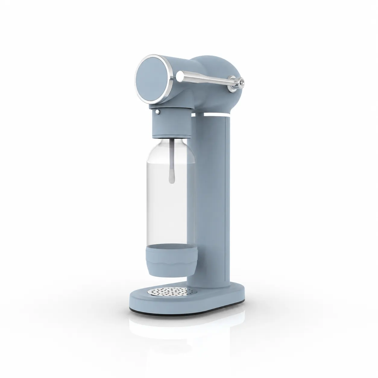 G830 soda maker with 1000 ml PET bottle installed view