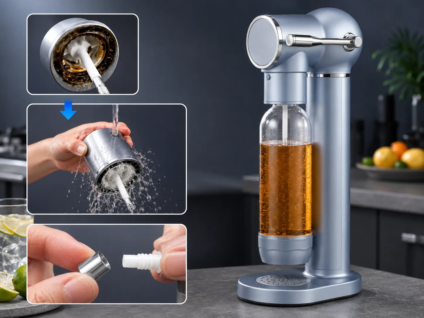 Rinsing G830 detachable component