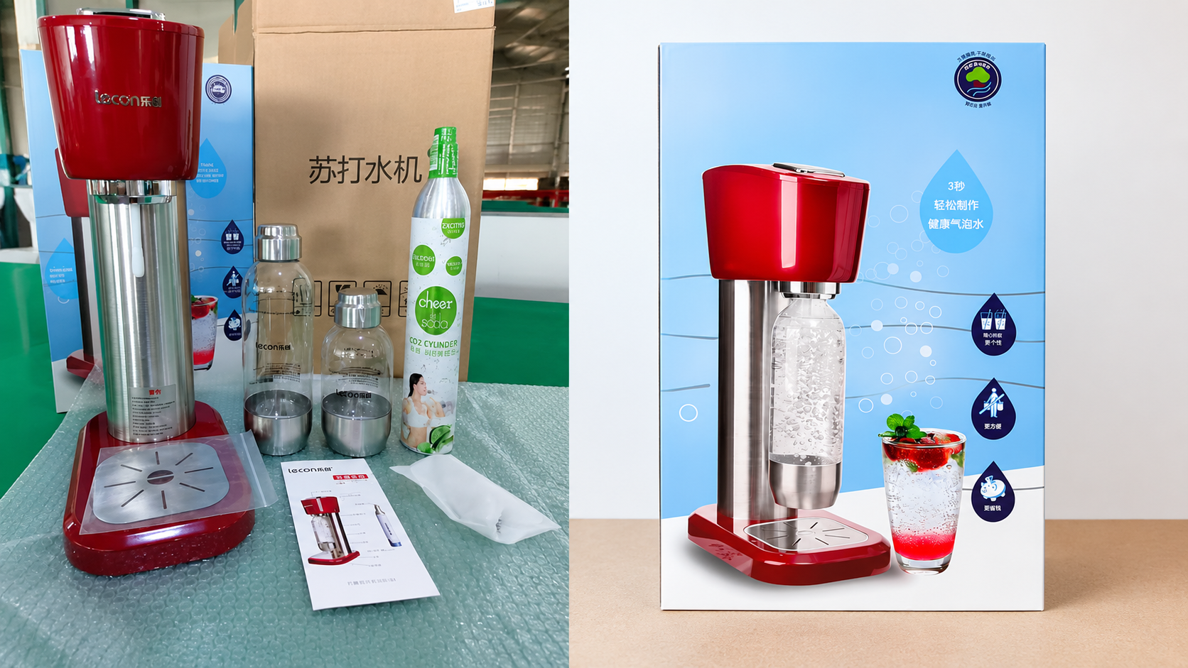 X1 Soda Maker Export Packaging and Loading