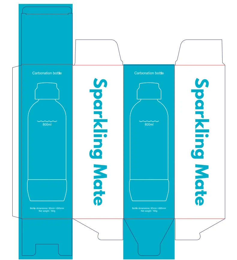 seltzer maker packaging and label review - box