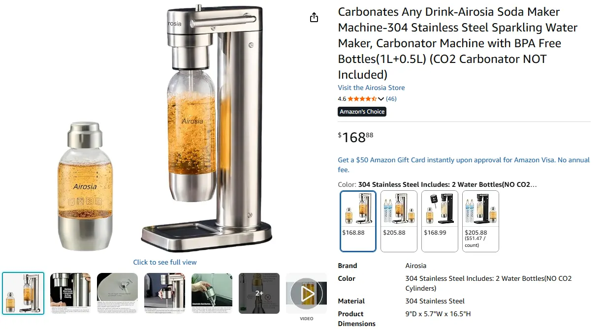 E-commerce ready OEM home soda machine packaging
