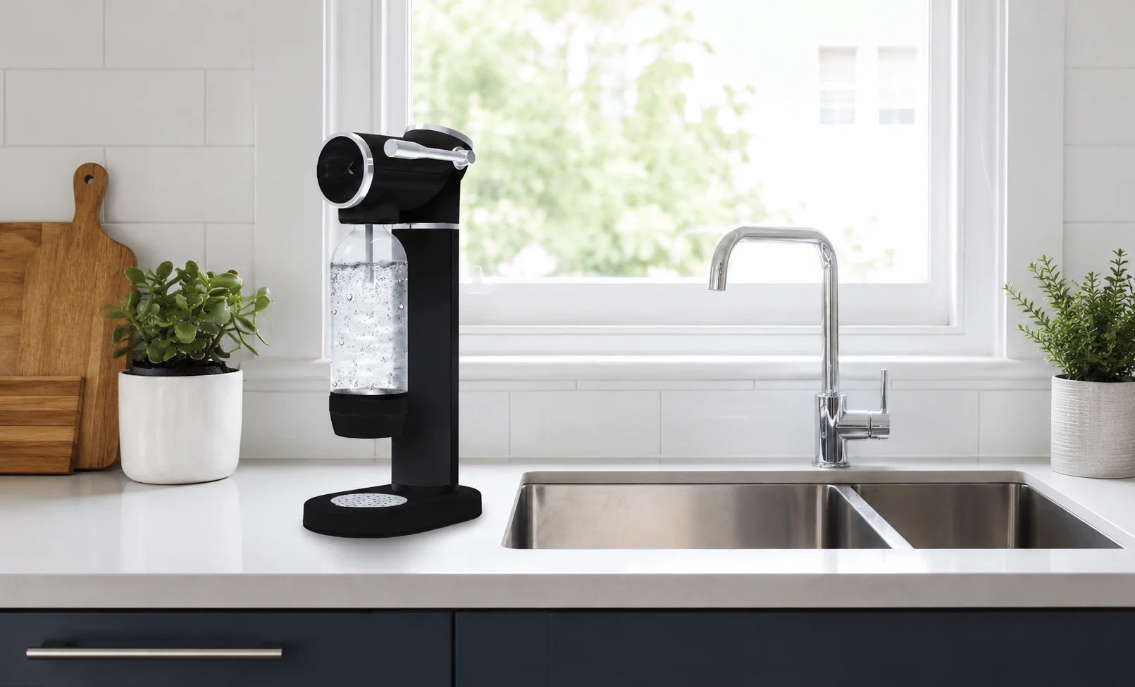 Countertop sparkling water maker for distributor bundles