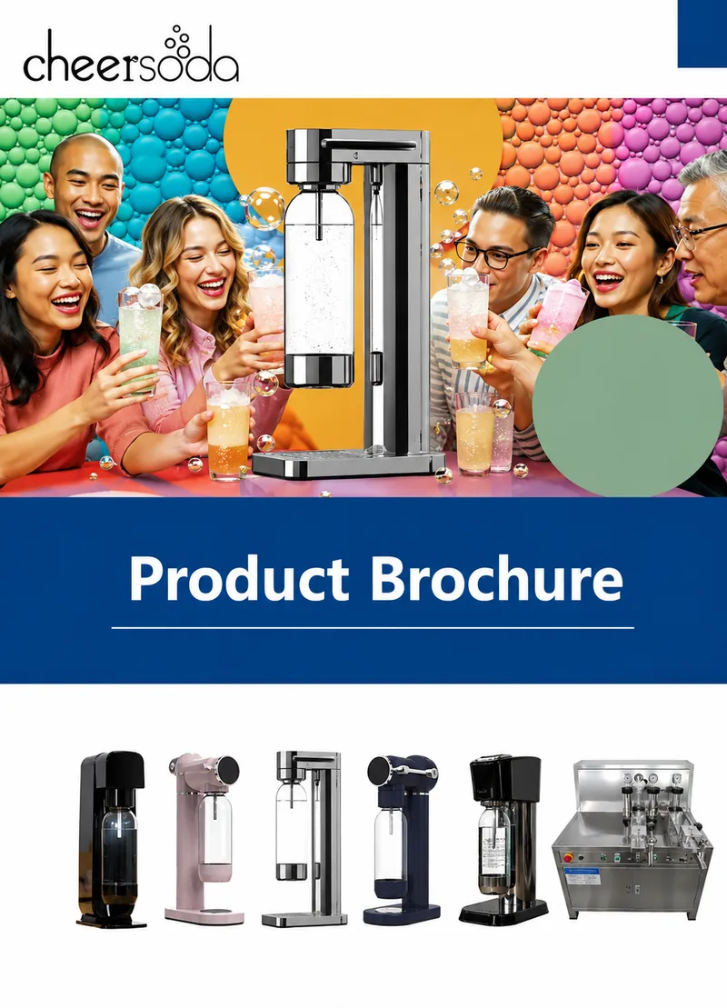 Cheersoda soda maker catalog and product file support for OEM buyers